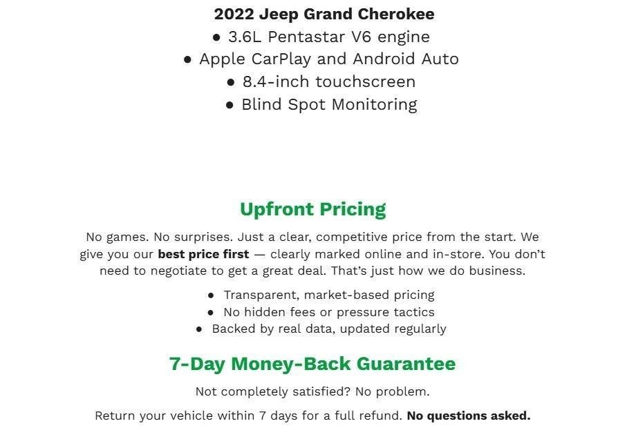 2022 Jeep Grand Cherokee WK Limited 4x4