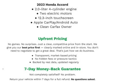 2023 Honda Accord Hybrid Sport Sedan