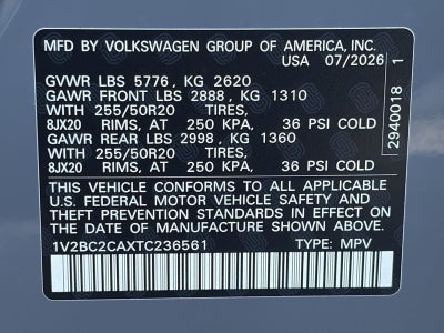 2026 Volkswagen Atlas Cross Sport 2.0T SEL 4MOTION