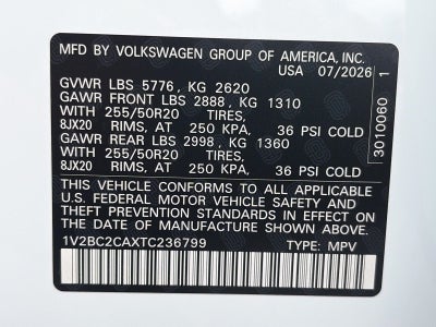 2026 Volkswagen Atlas Cross Sport 2.0T SEL 4MOTION