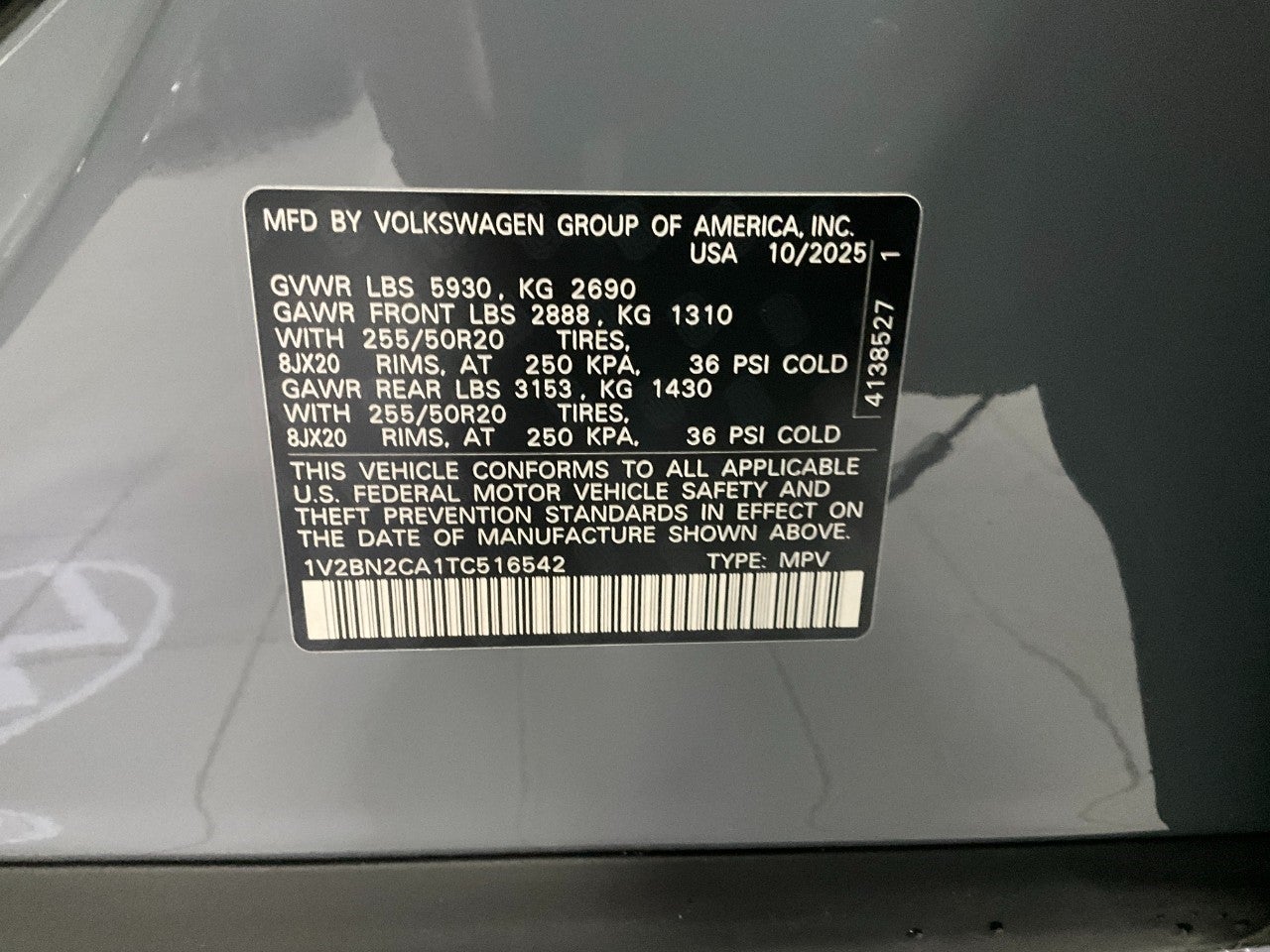 2026 Volkswagen Atlas 2.0T SEL 4MOTION