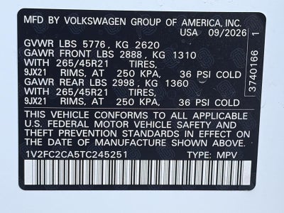2026 Volkswagen Atlas Cross Sport 2.0T SEL Premium R-Line 4MOTION