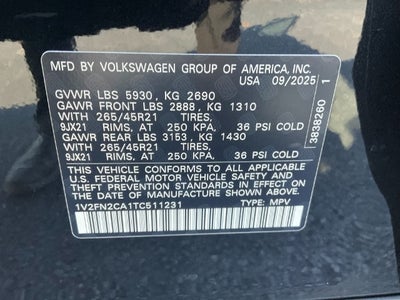 2026 Volkswagen Atlas 2.0T SEL Premium R-Line 4MOTION