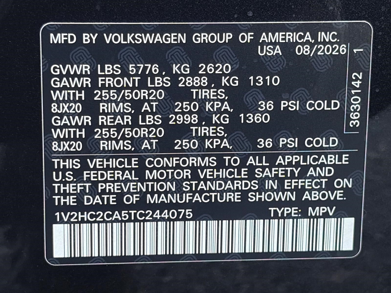 2026 Volkswagen Atlas Cross Sport 2.0T SE w/Technology 4MOTION