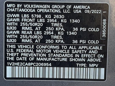 2023 Volkswagen Atlas Cross Sport 3.6L V6 SE w/Technology 4MOTION