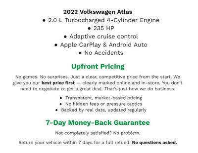 2022 Volkswagen Atlas 3.6L V6 SE w/Technology 4MOTION