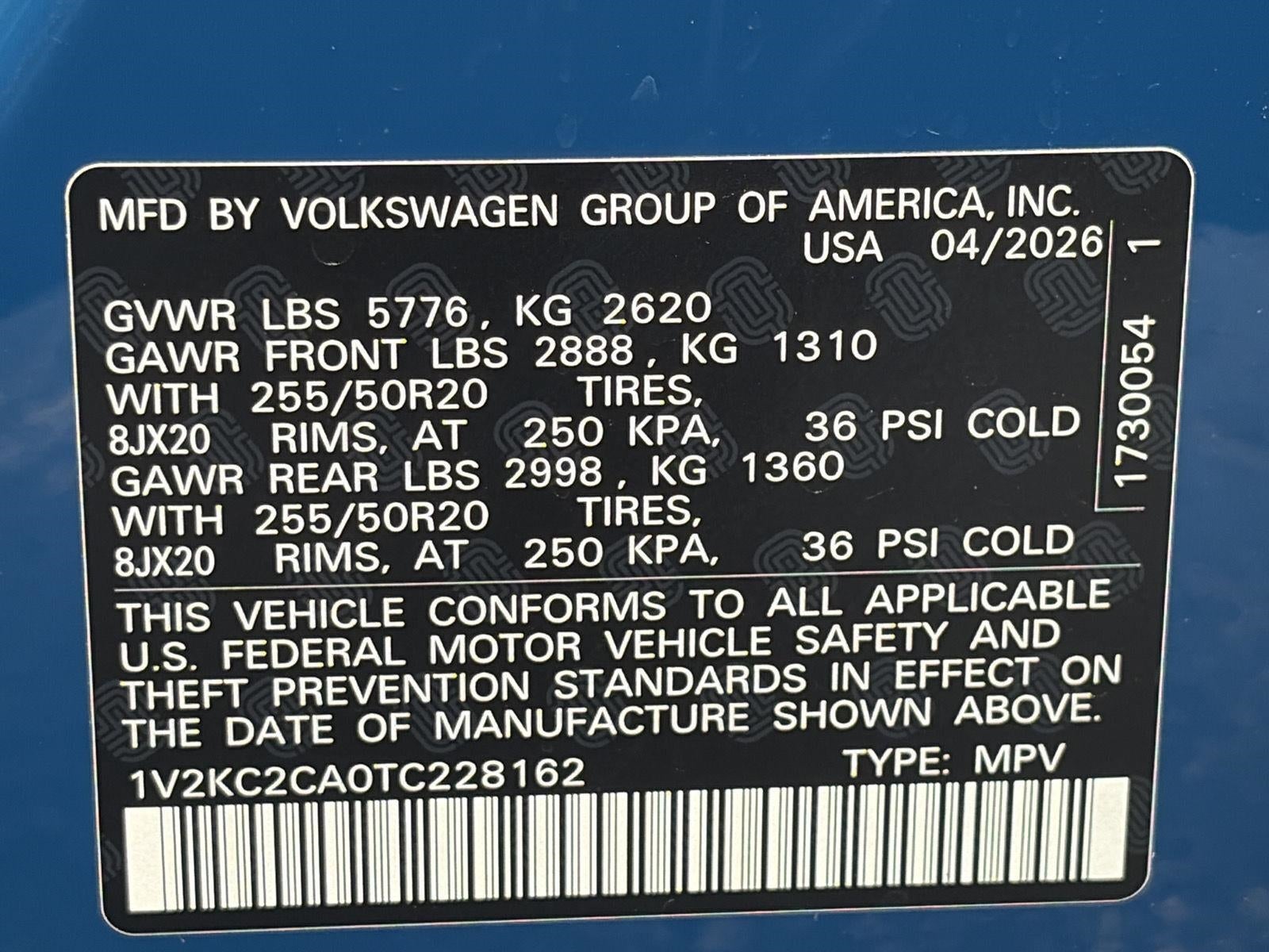 2026 Volkswagen Atlas Cross Sport 2.0T SE w/Technology 4MOTION