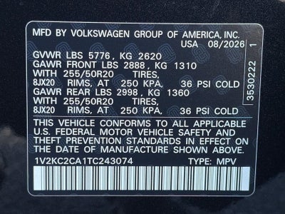 2026 Volkswagen Atlas Cross Sport 2.0T SE w/Technology 4MOTION