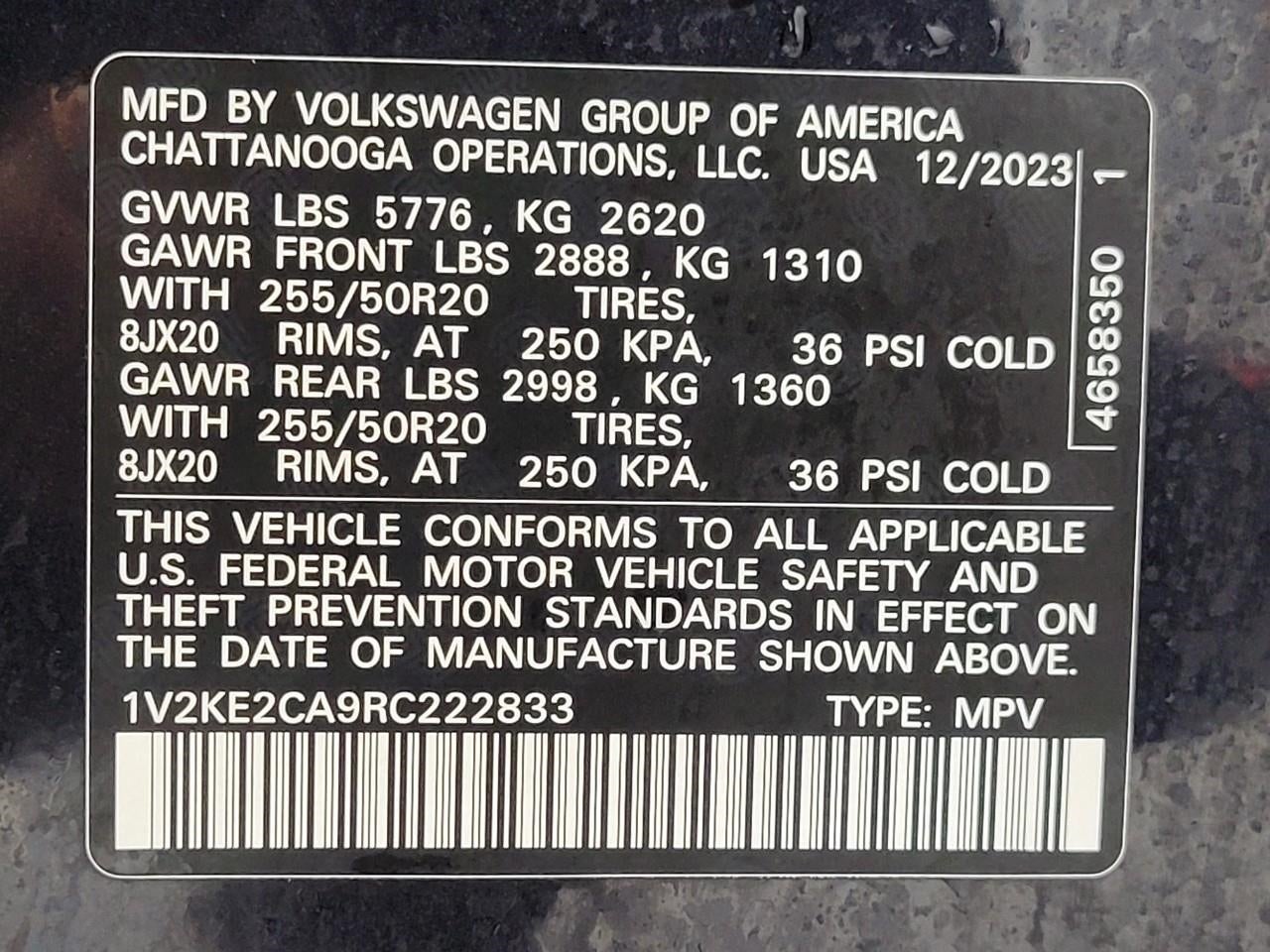 2024 Volkswagen Atlas Cross Sport 2.0T SE w/Technology 4MOTION