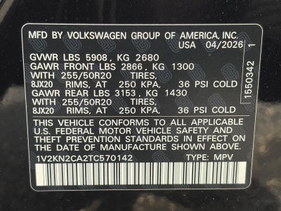 2026 Volkswagen Atlas 2.0T SE w/Technology 4MOTION