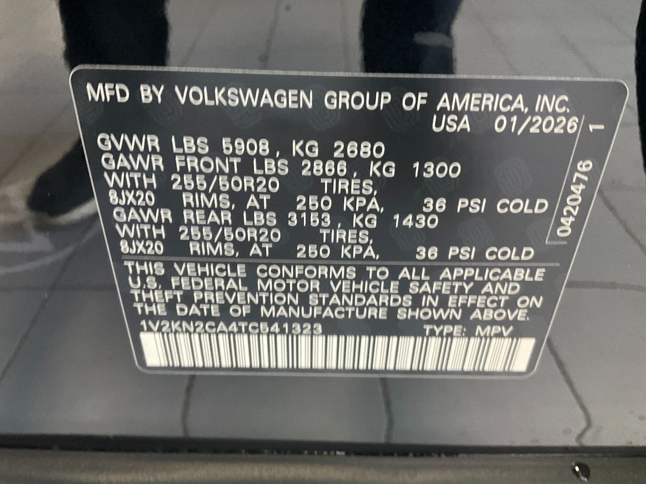 2026 Volkswagen Atlas 2.0T SE w/Technology 4MOTION