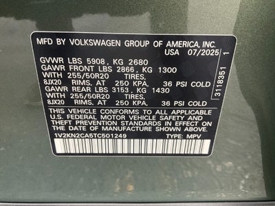 2026 Volkswagen Atlas 2.0T SE w/Technology 4MOTION