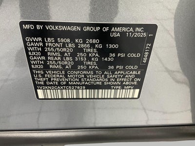 2026 Volkswagen Atlas 2.0T SE w/Technology 4MOTION