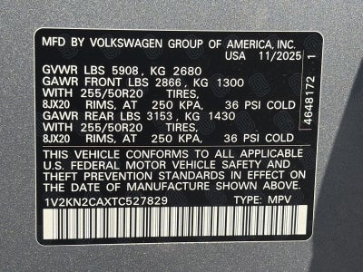 2026 Volkswagen Atlas 2.0T SE w/Technology 4MOTION