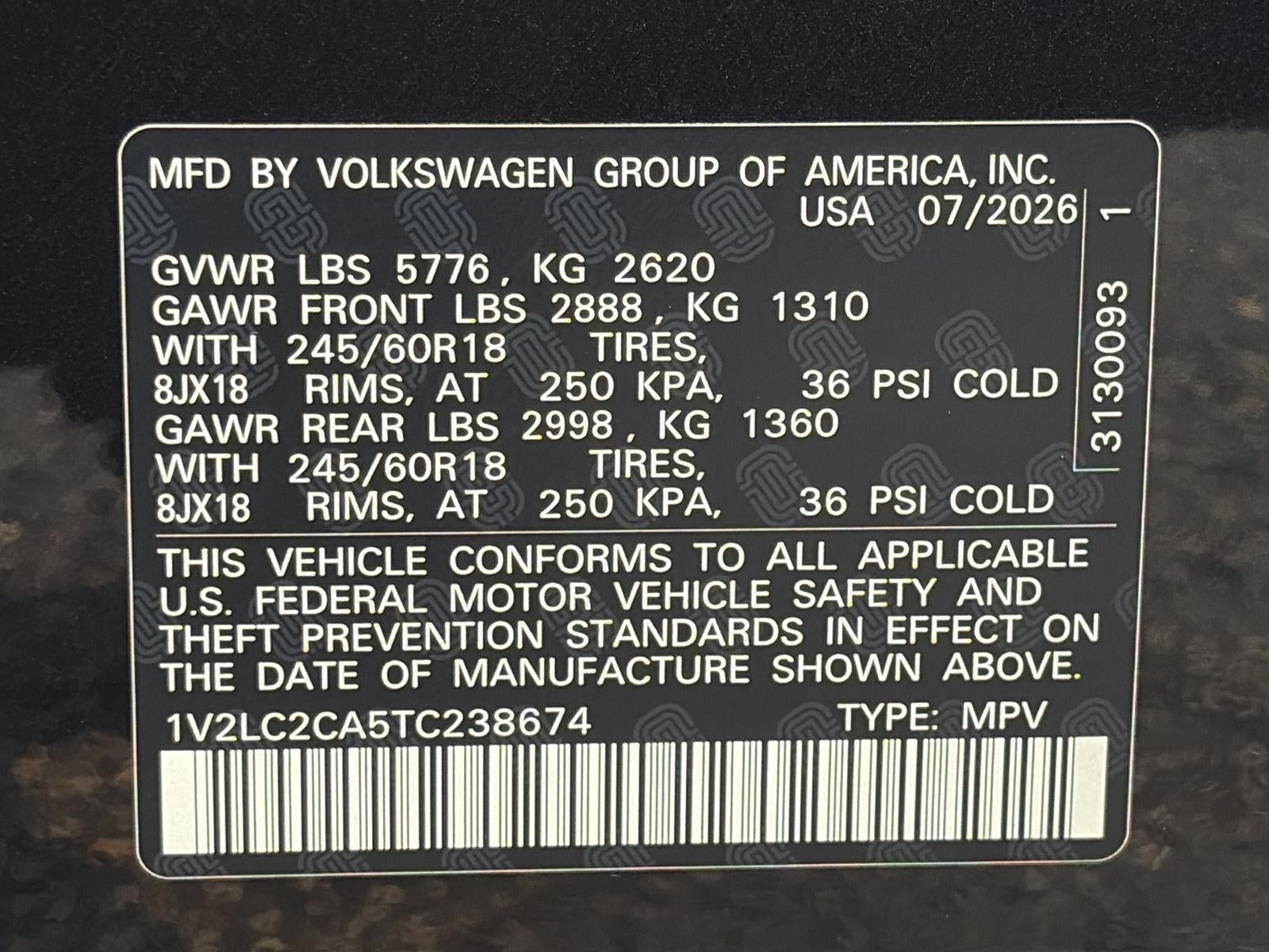 2026 Volkswagen Atlas Cross Sport 2.0T SE 4MOTION