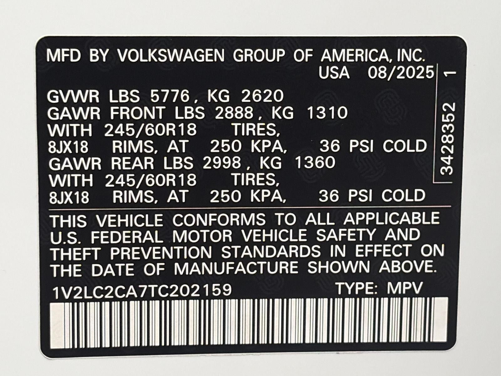 2026 Volkswagen Atlas Cross Sport 2.0T SE 4MOTION