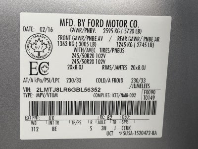 2016 Lincoln MKX AWD 4dr Reserve