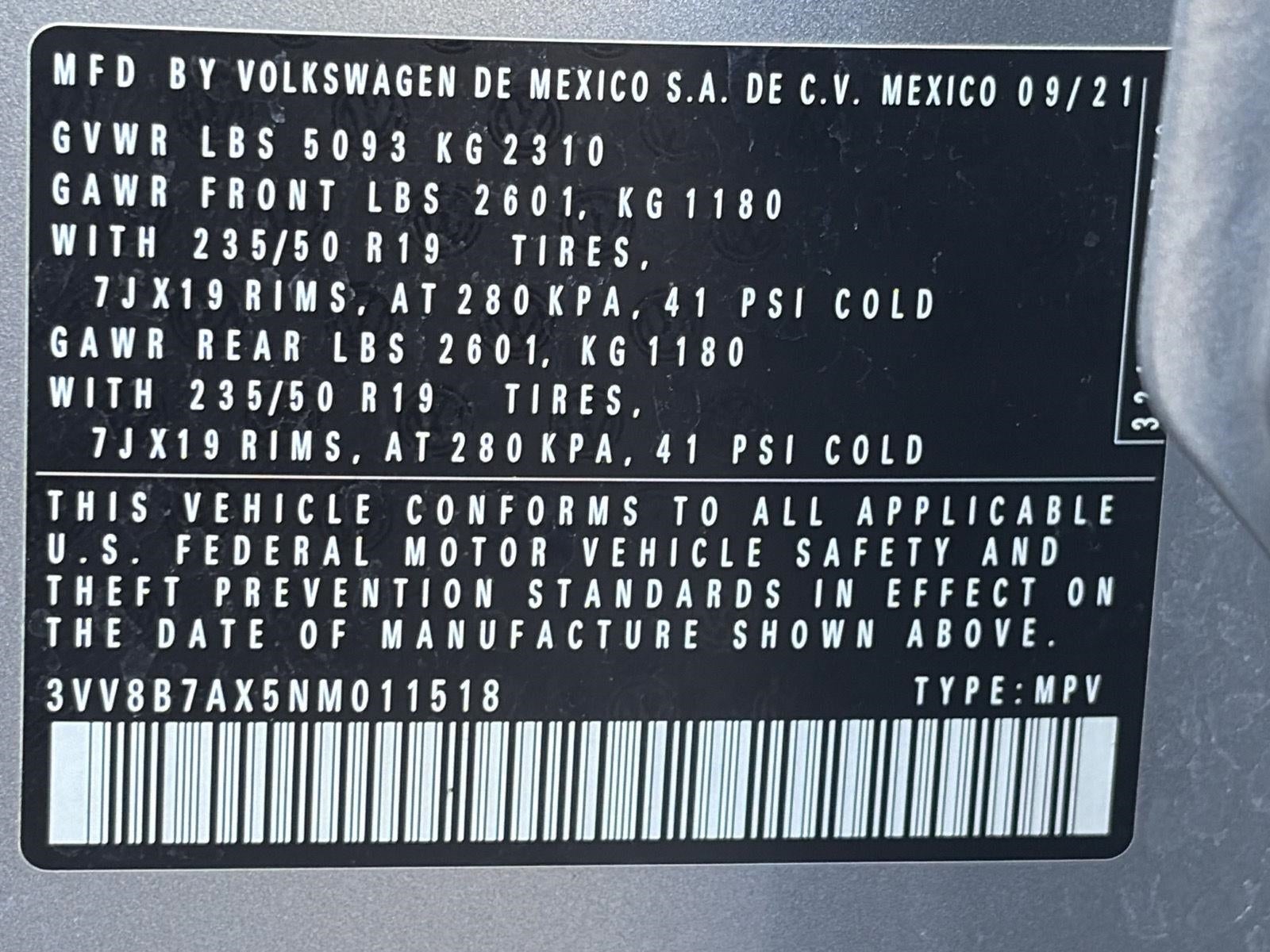 2022 Volkswagen Tiguan 2.0T SE R-Line Black 4MOTION