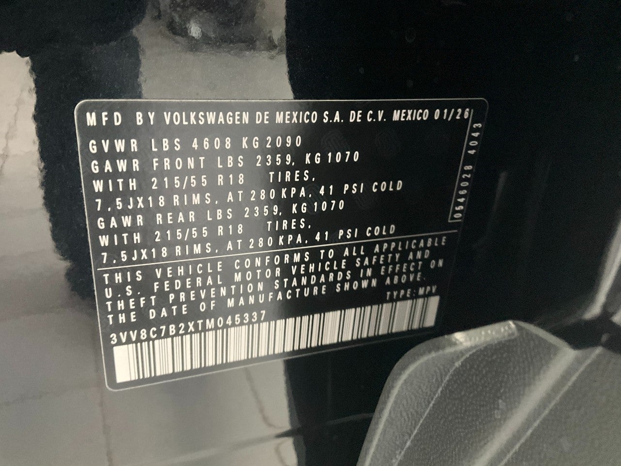 2026 Volkswagen Taos S 4MOTION