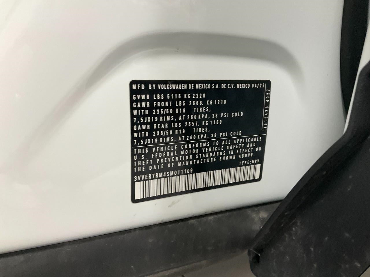 2025 Volkswagen Tiguan 2.0T SE 4MOTION