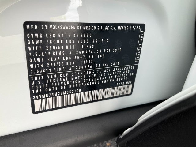 2025 Volkswagen Tiguan 2.0T SE 4MOTION