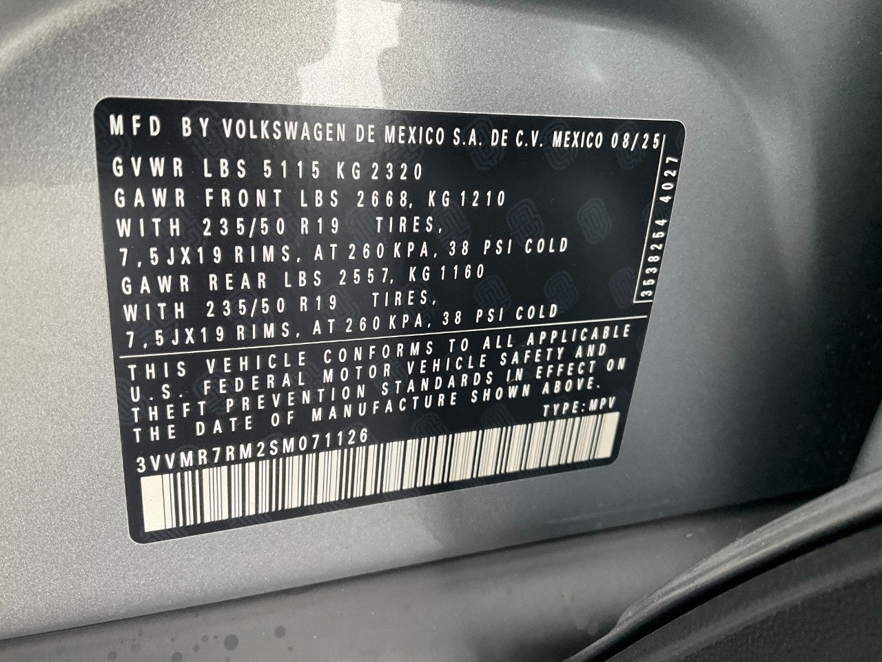 2025 Volkswagen Tiguan 2.0T SE 4MOTION