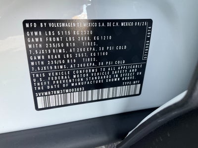 2026 Volkswagen Tiguan 2.0T SE 4MOTION