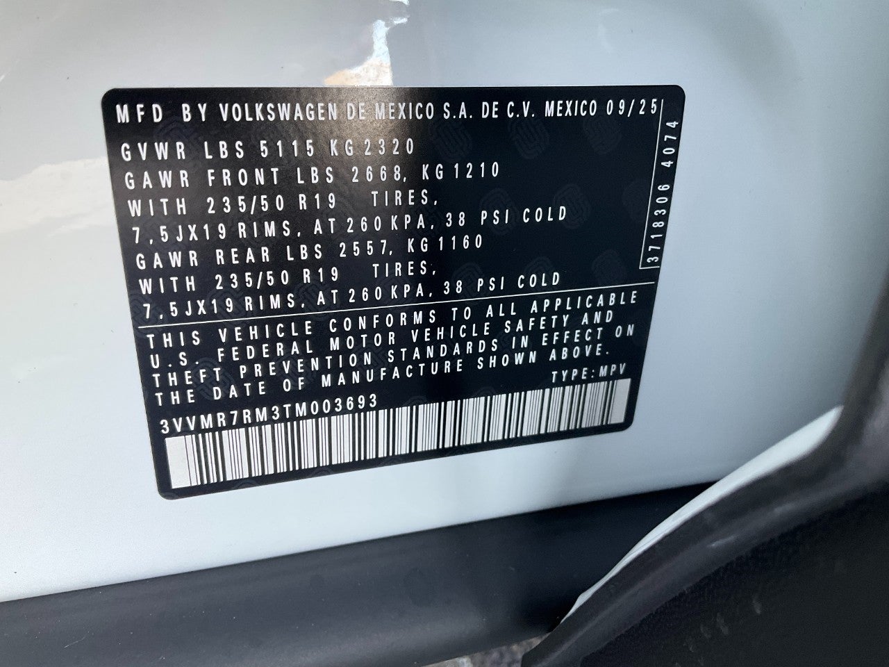 2026 Volkswagen Tiguan 2.0T SE 4MOTION