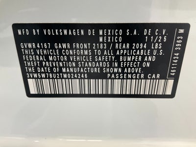 2026 Volkswagen Jetta S Auto