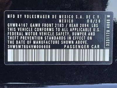 2027 Volkswagen Jetta S Sedan