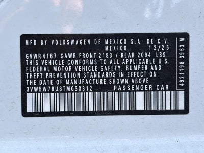 2026 Volkswagen Jetta S Auto