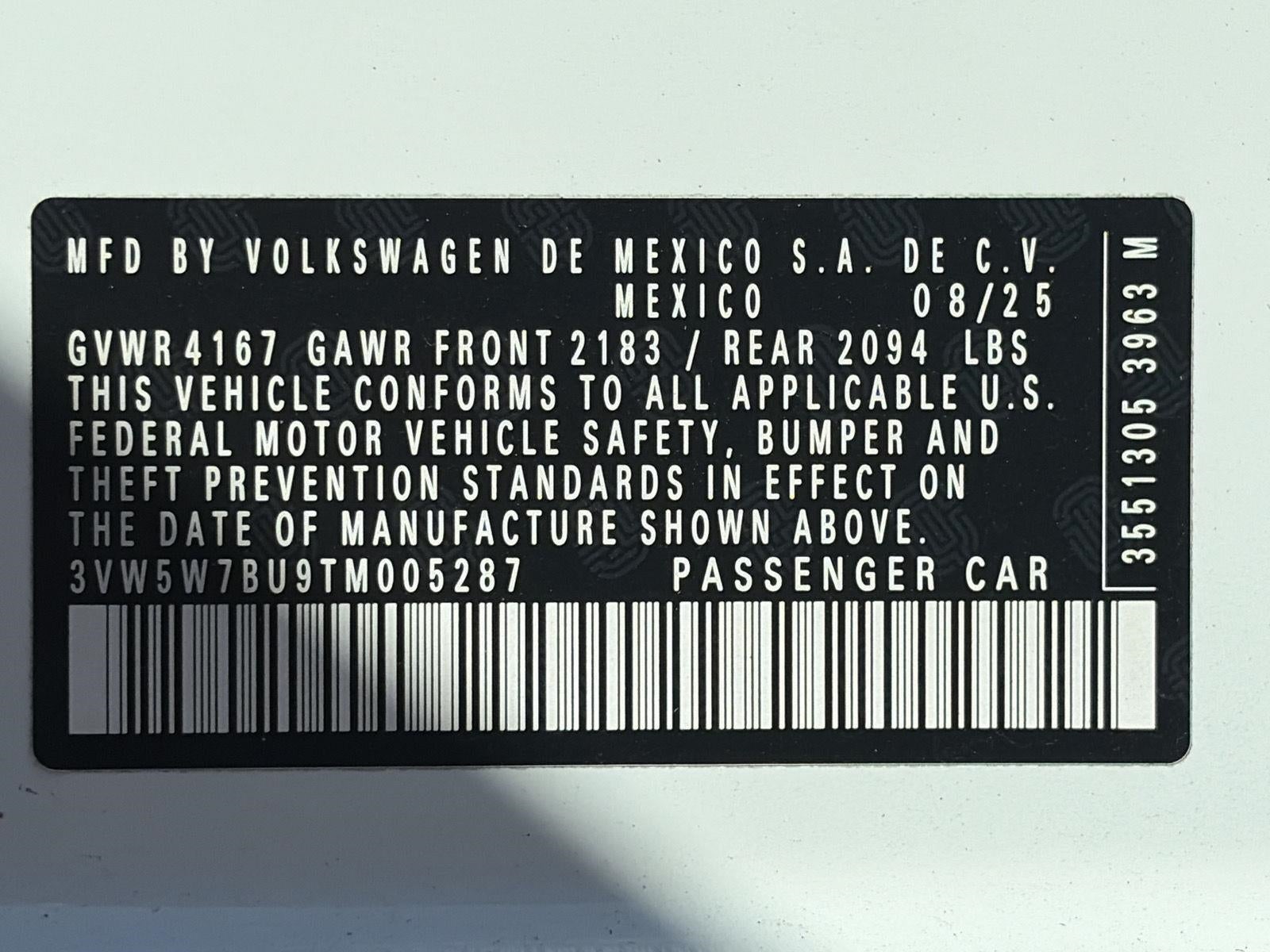 2026 Volkswagen Jetta S Auto