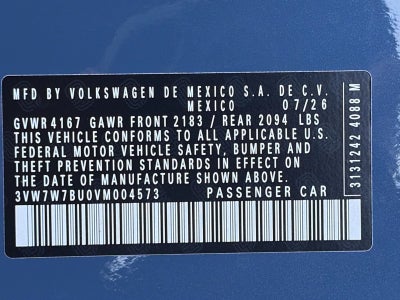 2027 Volkswagen Jetta SE Sedan