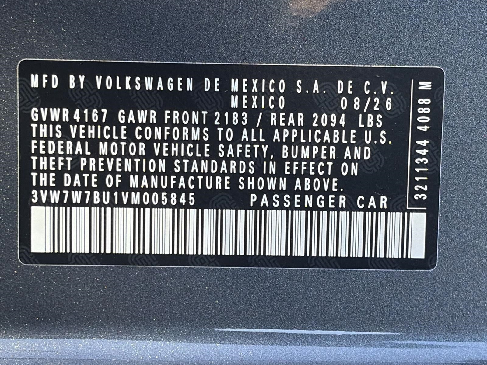 2027 Volkswagen Jetta SE Sedan