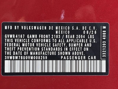 2027 Volkswagen Jetta Sport Sedan