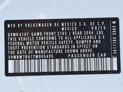 2026 Volkswagen Jetta Sport Auto