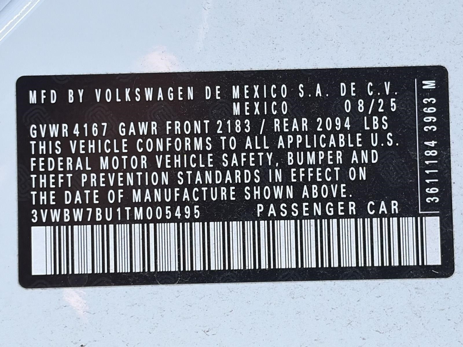 2026 Volkswagen Jetta Sport Auto