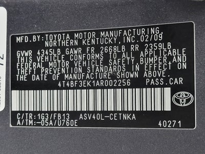 2010 Toyota Camry 4dr Sdn I4 Auto XLE