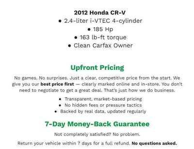 2012 Honda CR-V AWD 5dr EX-L