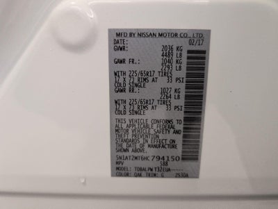 2017 Nissan Rogue FWD S