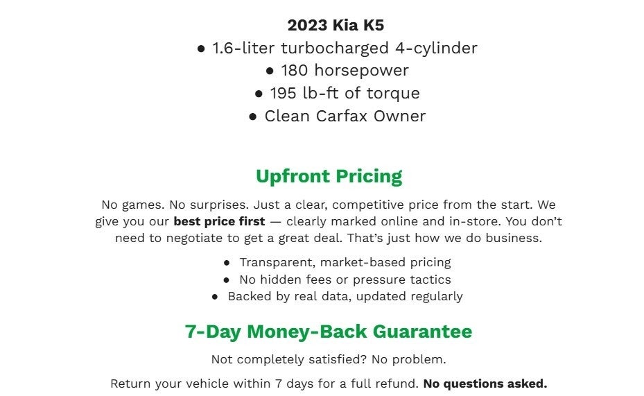 2023 Kia K5 GT-Line Auto AWD