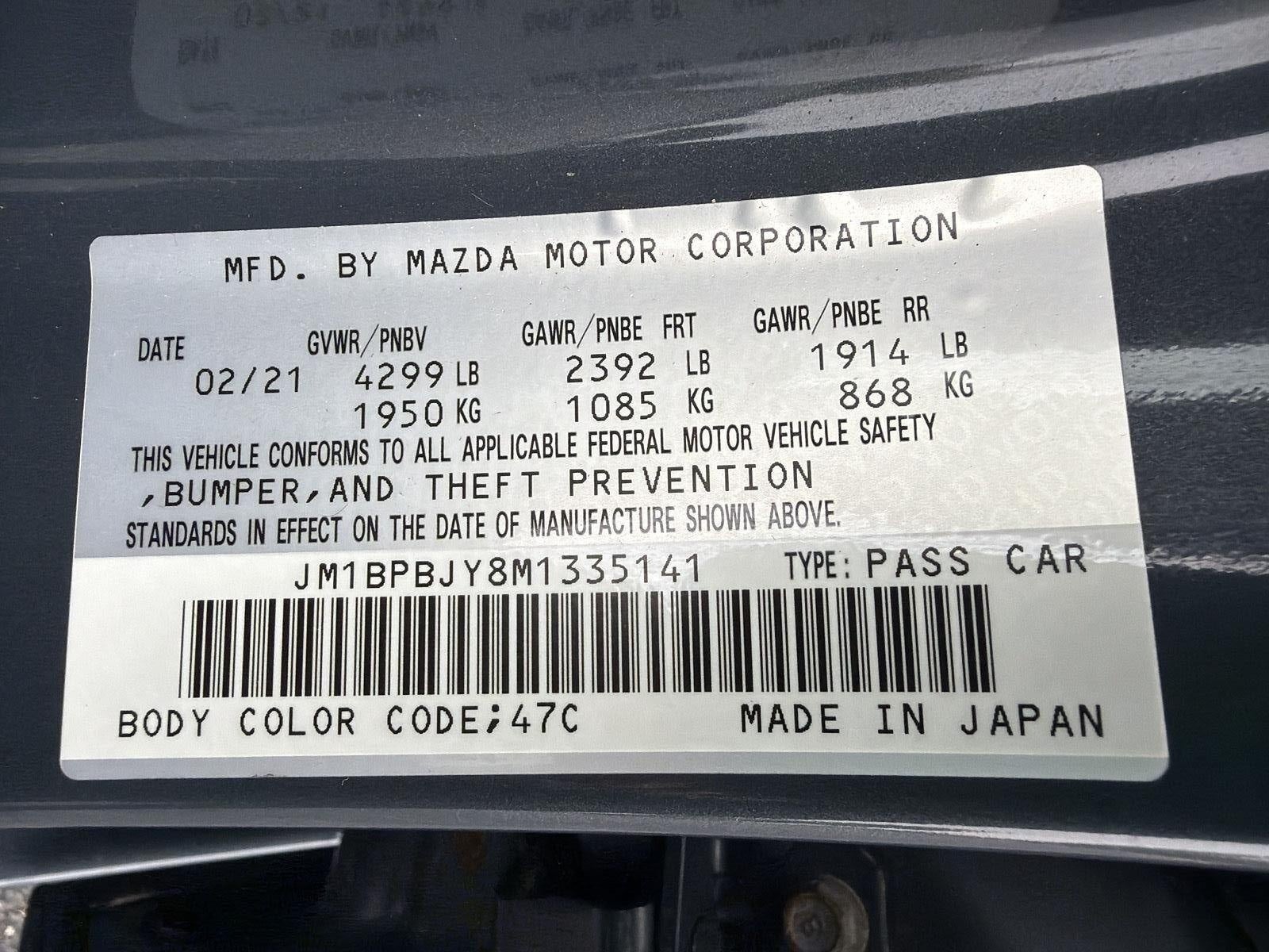 2021 Mazda Mazda3 Hatchback 2.5 Turbo Auto AWD