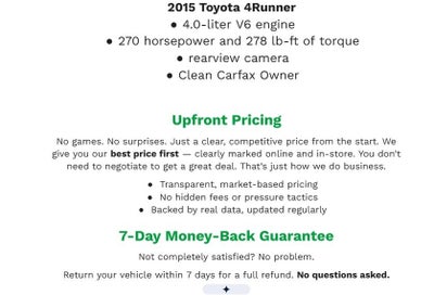 2015 Toyota 4Runner 4WD 4dr V6 Limited