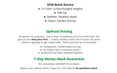 2018 Buick Encore AWD 4dr Preferred