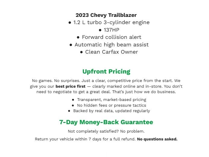 2023 Chevrolet Trailblazer FWD 4dr LS