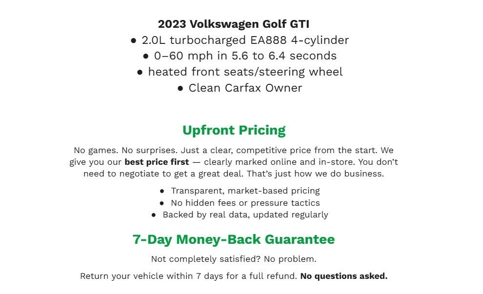 2023 Volkswagen Golf GTI 2.0T 40th Anniversary Edition Manual