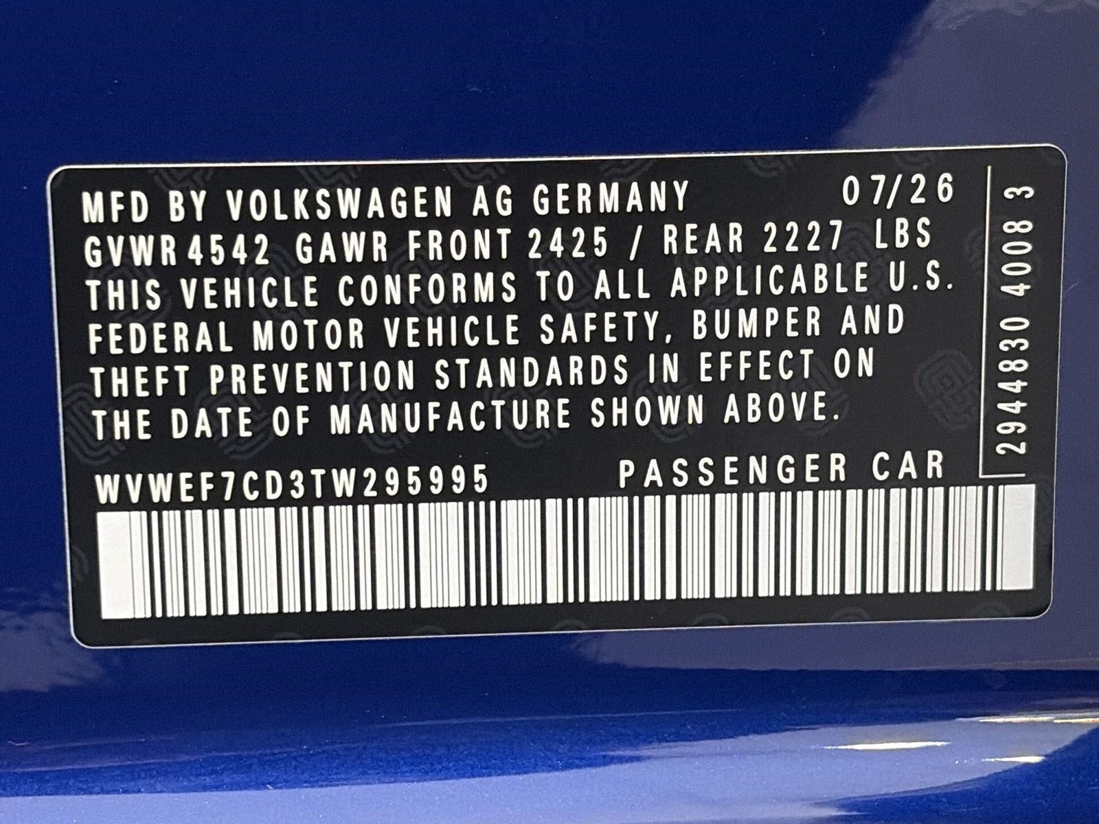 2026 Volkswagen Golf R 2.0T DSG