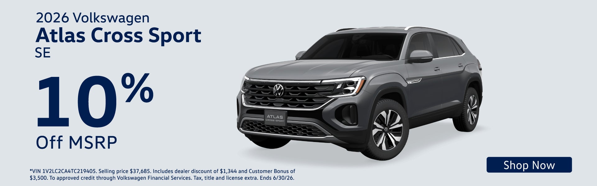 2026 Volkswagen Atlas Cross Sport