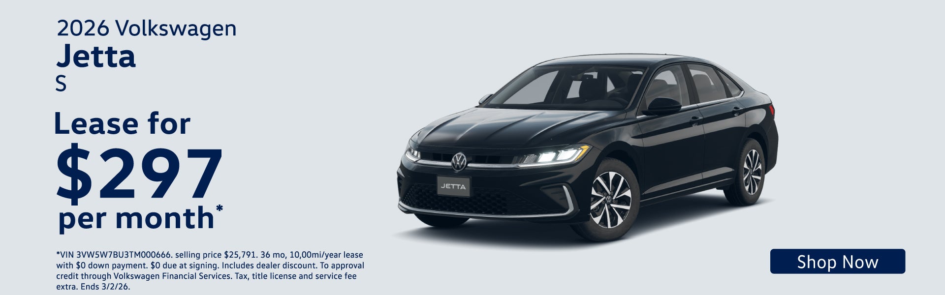 2026 Volkswagen Jetta S