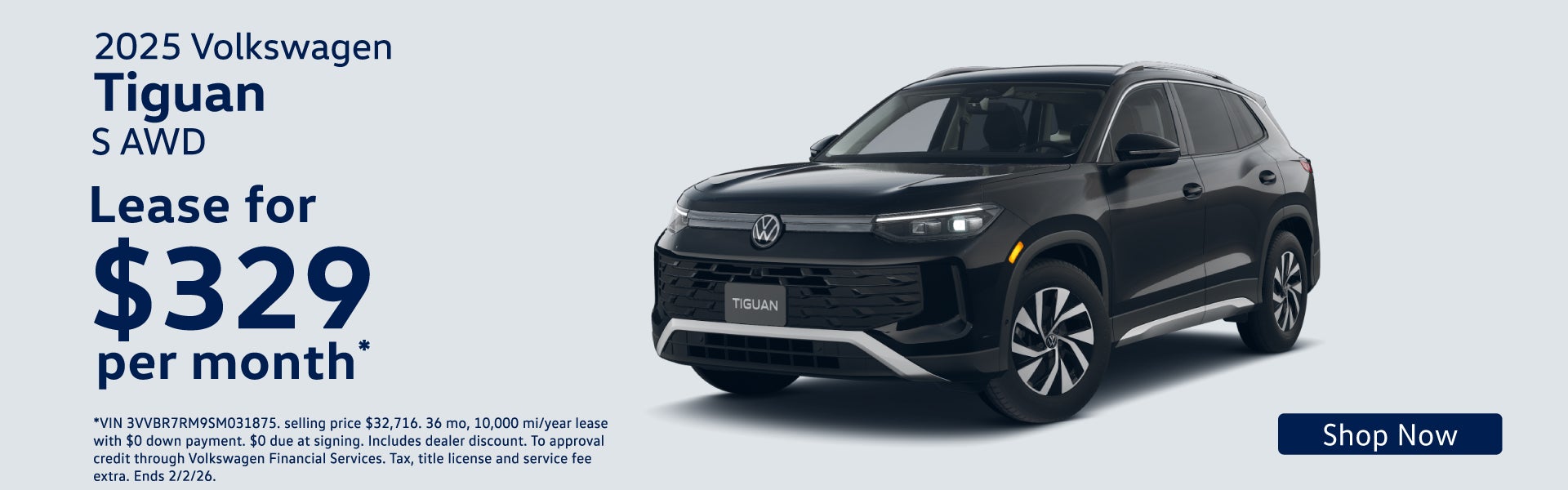 2025 Volkswagen Tiguan S AWD